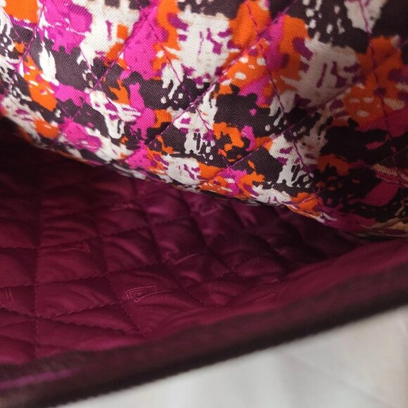 Vera Bradley Large Houndstooth Quilted Tweed Duffle Bag - Picture 8 of 13